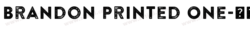 Brandon Printed One字体转换